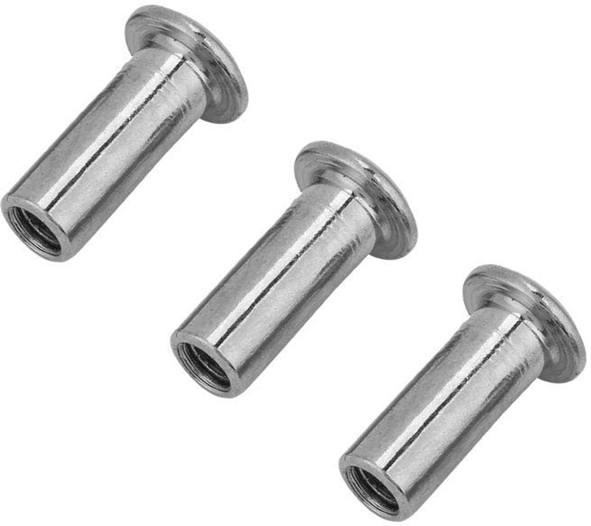 M6 M8 Platte Moeren voor Meubels - Hexagonale Hoofdmoeren en Insteekmoeren voor Meubelmontage (M8 * 22, 30 stuks)