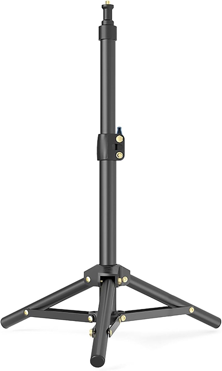 SnelShoppen - Mini Tripod 40 cm - Stabiel en Uittrekbaar - Zwart - Geschikt voor Camera, Monitor, Projector, Smartphone - Opvouwbaar tot 25 cm - 1 Stu
