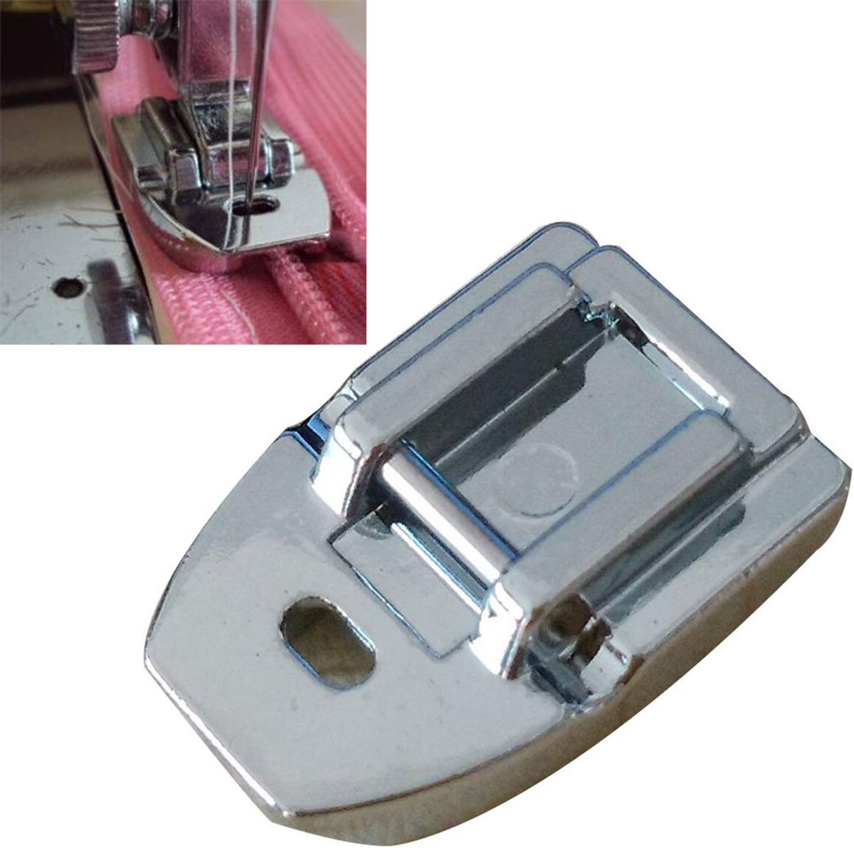 Dailygoods - Onzichtbare Naaivoet voor Ritssluiting - Compatibel met Diverse Naaimachines