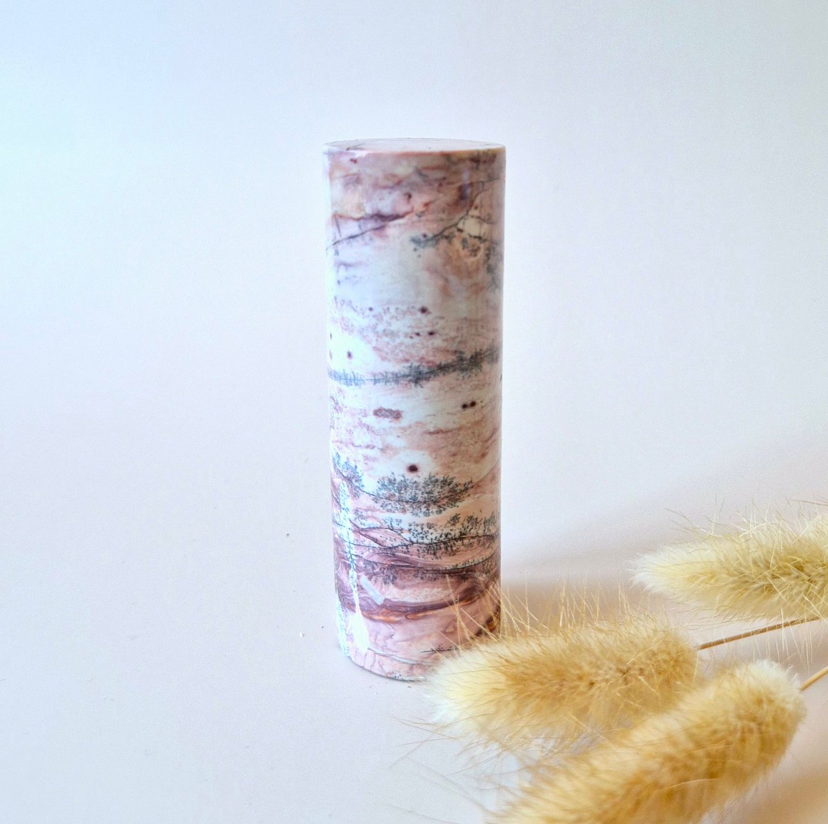 Picture Jasper Ronde Pilaar 8–9cm – Aarding, Natuurverbinding & Inzicht