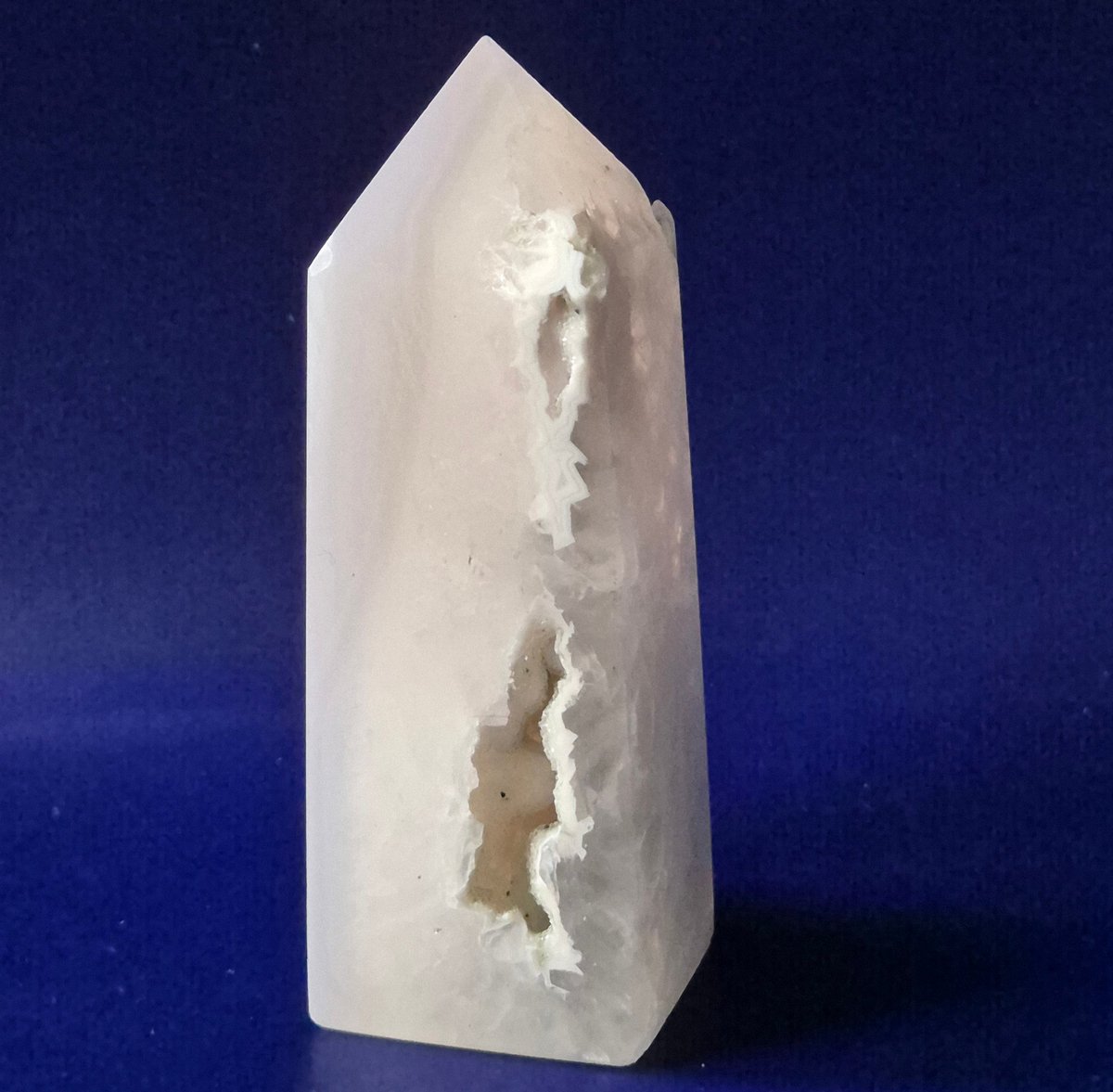 Grey Agate Druzy Tower