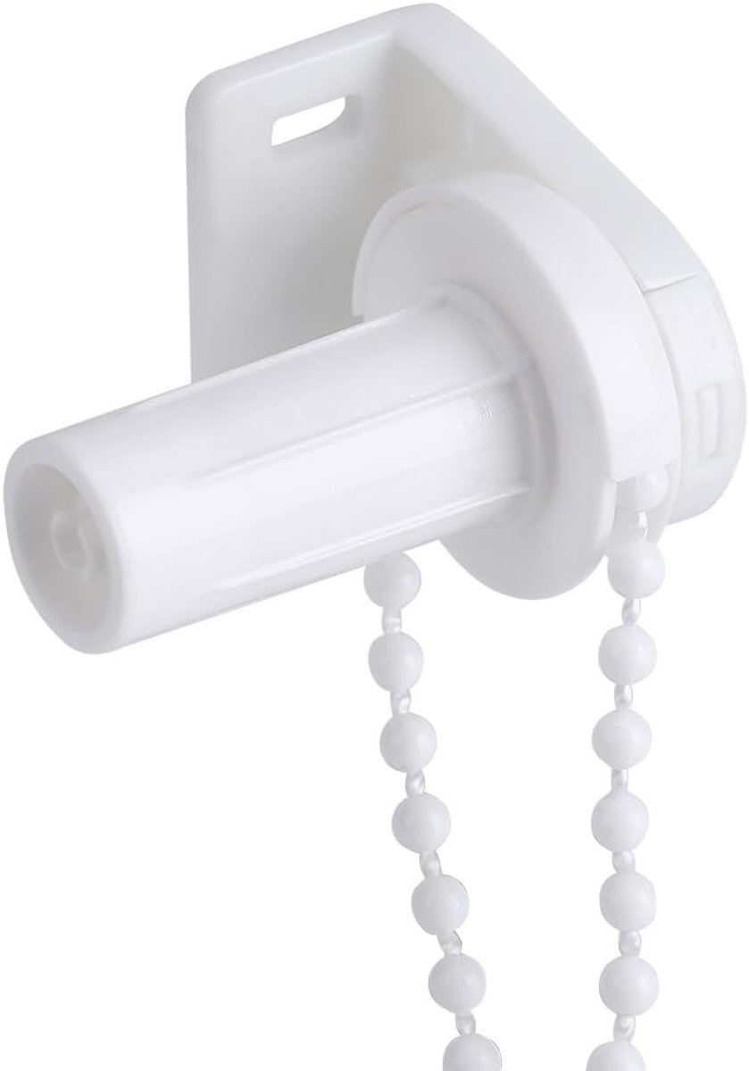 SnelShoppen - Roller Blind Fittings Set 17mm - Vervangingskit voor Rolgordijnen - Bead Chain en Montagebeugels - Duurzaam Kunststof - Voor Kindveiligh