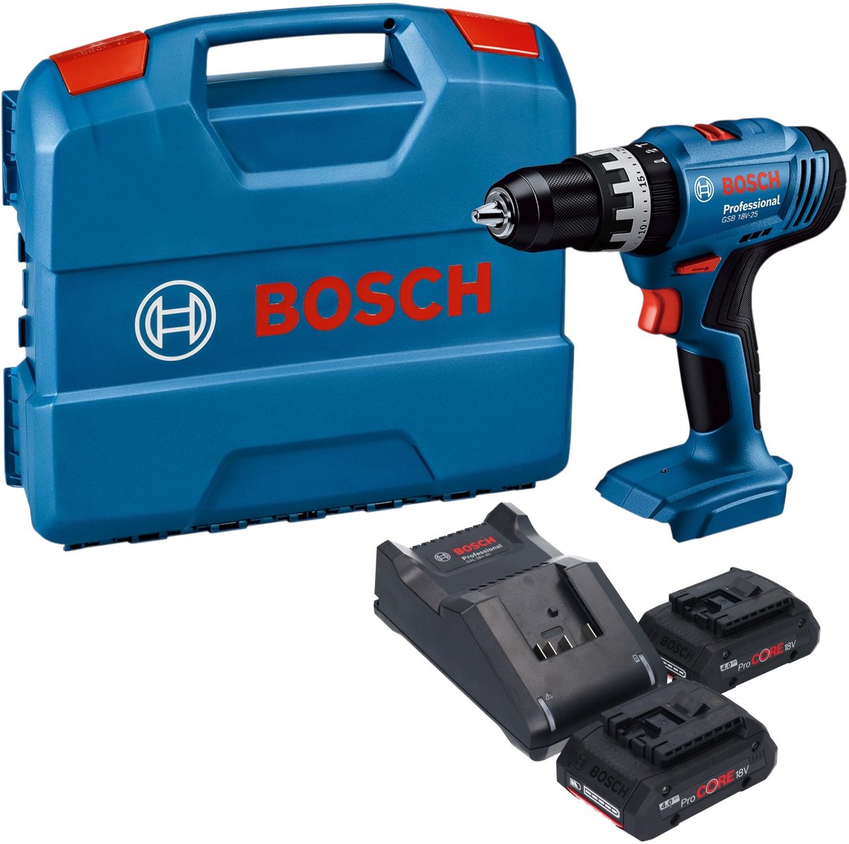 Bosch GSB 18V-25 Professional accu-slagboormachine 18 V 56 Nm ( 06019K9300 ) Solo - zonder accu, zonder lader