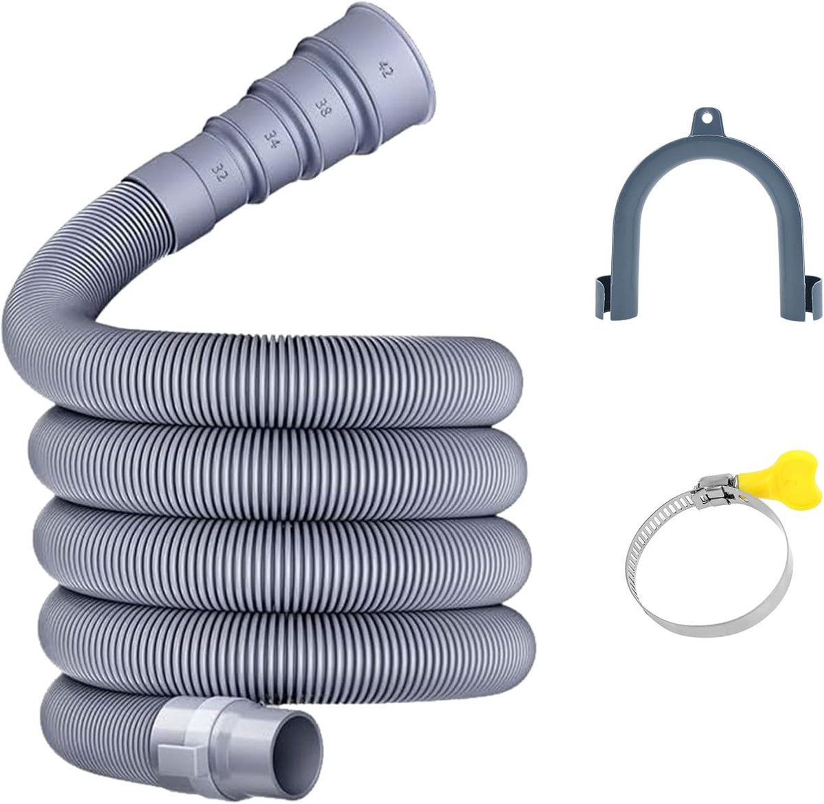 SnelShoppen - Vouwbare Afvoerslang met Verstelbare Adapter, Caravan Accessoires voor Motorhome, Trailer en Kampeerauto, Duurzaam en Hygiënisch