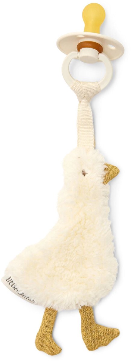 Speendoekje - Wit - Newborn Naturals - Little Goose — afbeelding 4