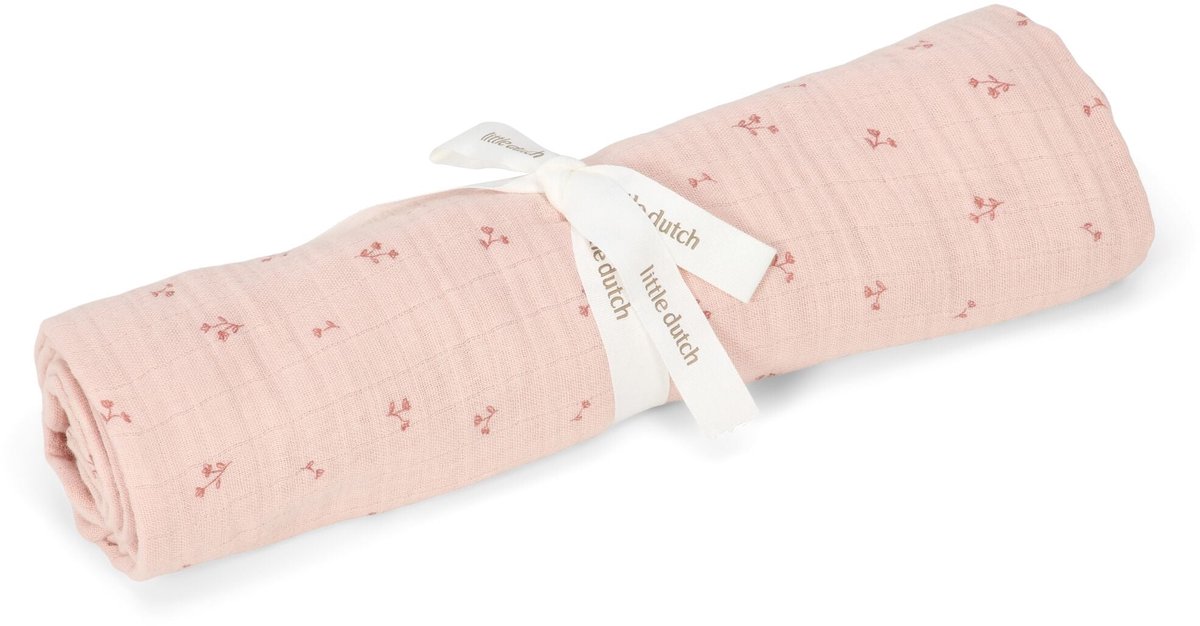 Little Dutch Swaddle - roze - 120 cm - essentials