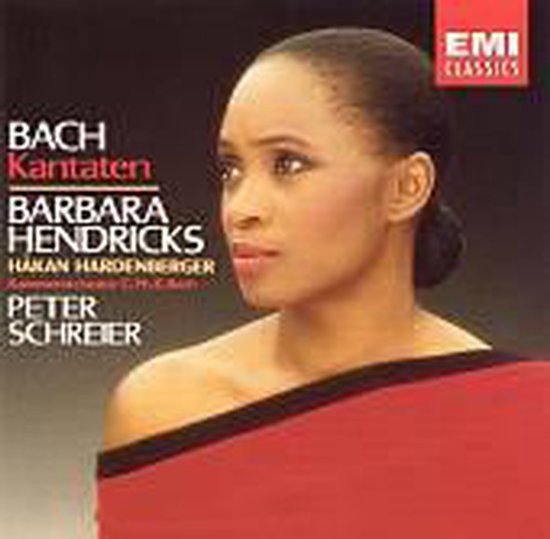 Albumhoes met zangeres Barbara Hendricks en tekst over Bach cantates.
