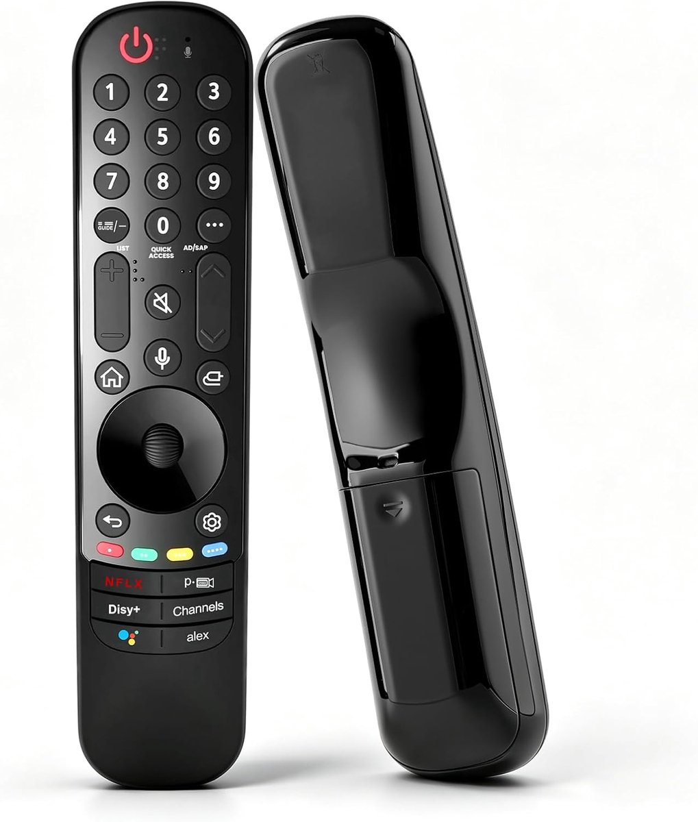 SnelShoppen - Universele Vervangende TV-afstandsbediening voor Smart TV's - Spraakbesturing, Muisaanwijzer, Scrollwiel, Geschikt voor OLED QNED UHD 20