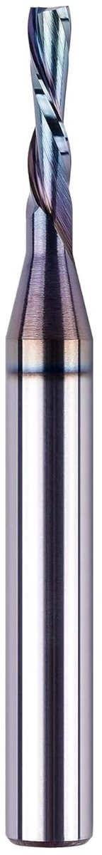 SnelShoppen - Spiral Groove Cutter 8mm Shank 2 Flutes VHM Houtfrezer met Downcut 4mm Snijdiameter en 20mm Snijlengte voor CNC Router en Precisiefreesw