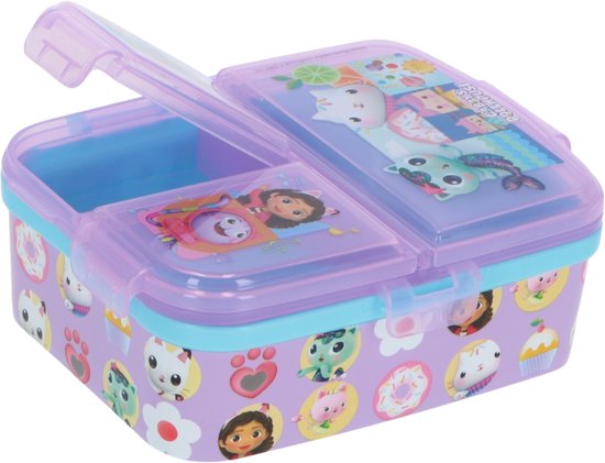 Gabby's Dollhouse lunchset; drinkfles, lunchbox en snackbox van Gabby's Dollhouse — afbeelding 3