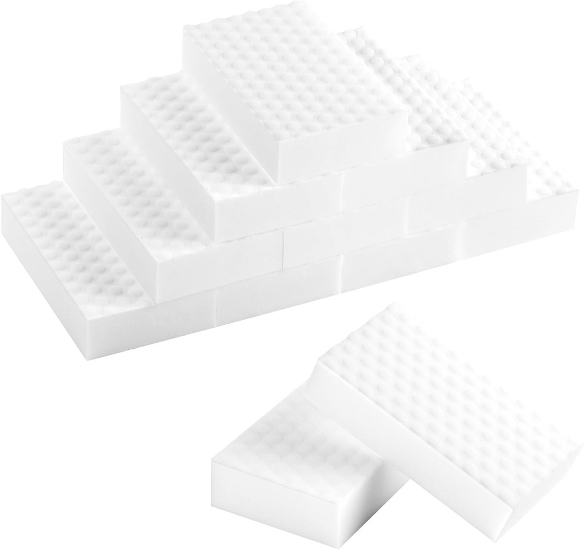 SnelShoppen - Pack van 20 Duurzame Magic Sponzen, Hoge Dichtheid, Ideaal voor het Verwijderen van Hardnekkige Vlekken en Vuil, Perfect voor Keuken en