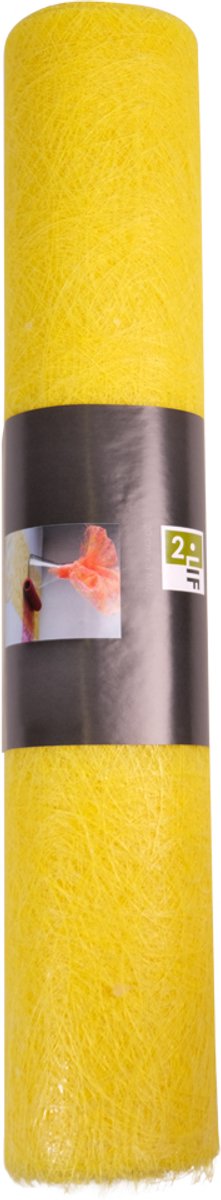 Decoweb Tafelband geel 60cmx25mtr