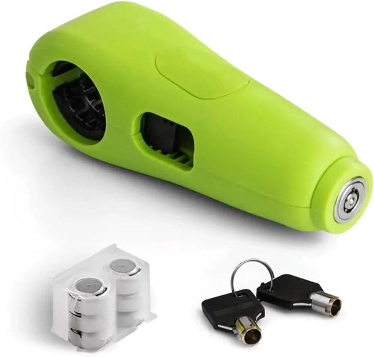 Motor Stuurslot - Helm Beveiliging - Motor Beveiligen - Uniek Slotcilinder - 10x10x10 mm - Groen