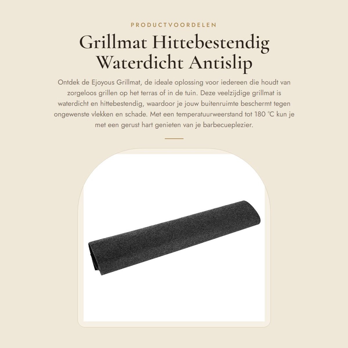 Dailygoods- Grillmat Hittebestendig - Grillmat BBQ - Waterdicht - Antislip - Oliebestendig - Eenvoudig opbergen - Grillonderlegger