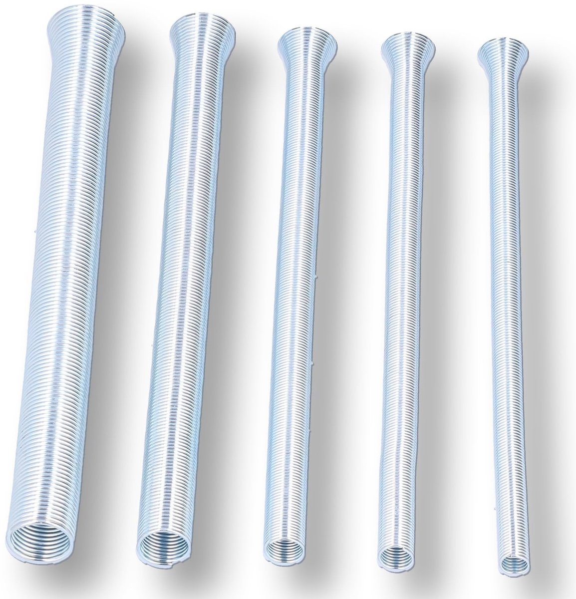 Dailygoods- Buisbender Set - 5 Stuks - Gereedschapsstaal - Voor Koper/Aluminium Buizen - Buigen tot 5/8, 1/2, 3/8, 5/16, 1/4 - Lichtgewicht 300g - Buisbuiger