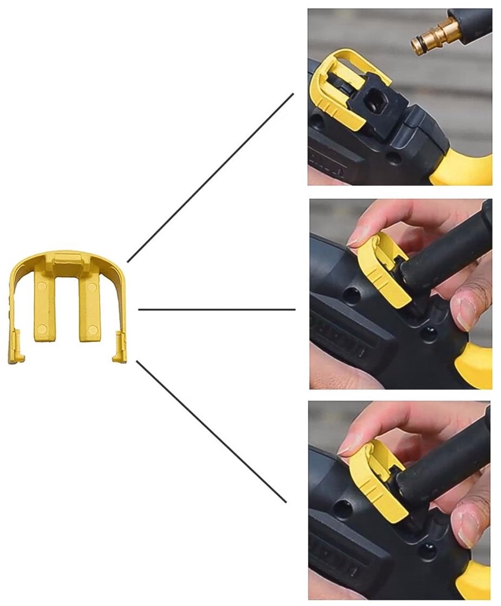 Dailygoods- Snelkoppeling C-clip - 4 Stuks - Compatibel met Karcher K2/K3/K7 - ABS Materiaal - Verbeterde prestaties - Efficiënte reiniging - Reiniger