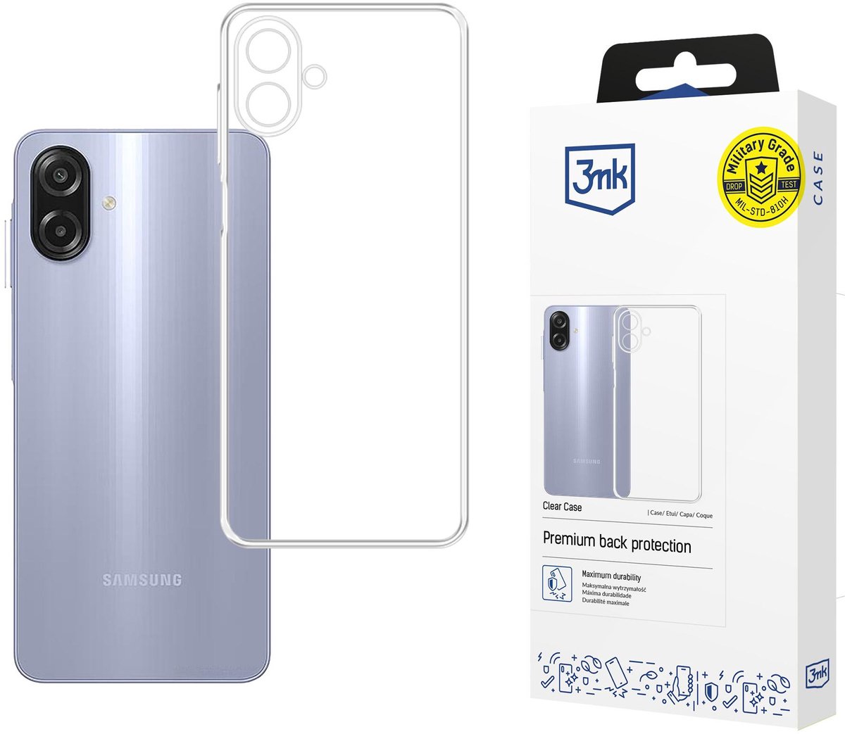 3Mk Transparante Hoes Voor Samsung Galaxy A07 5G Galaxy M07 5G Telefoon Beschermhoes
