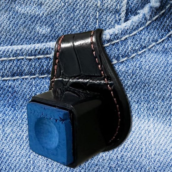 Krijthouder Keu - Biljart Accessoire - Sport Beoefening - Magnetische Bevestiging - 5 x 4 x 6 cm - Zwart — afbeelding 3