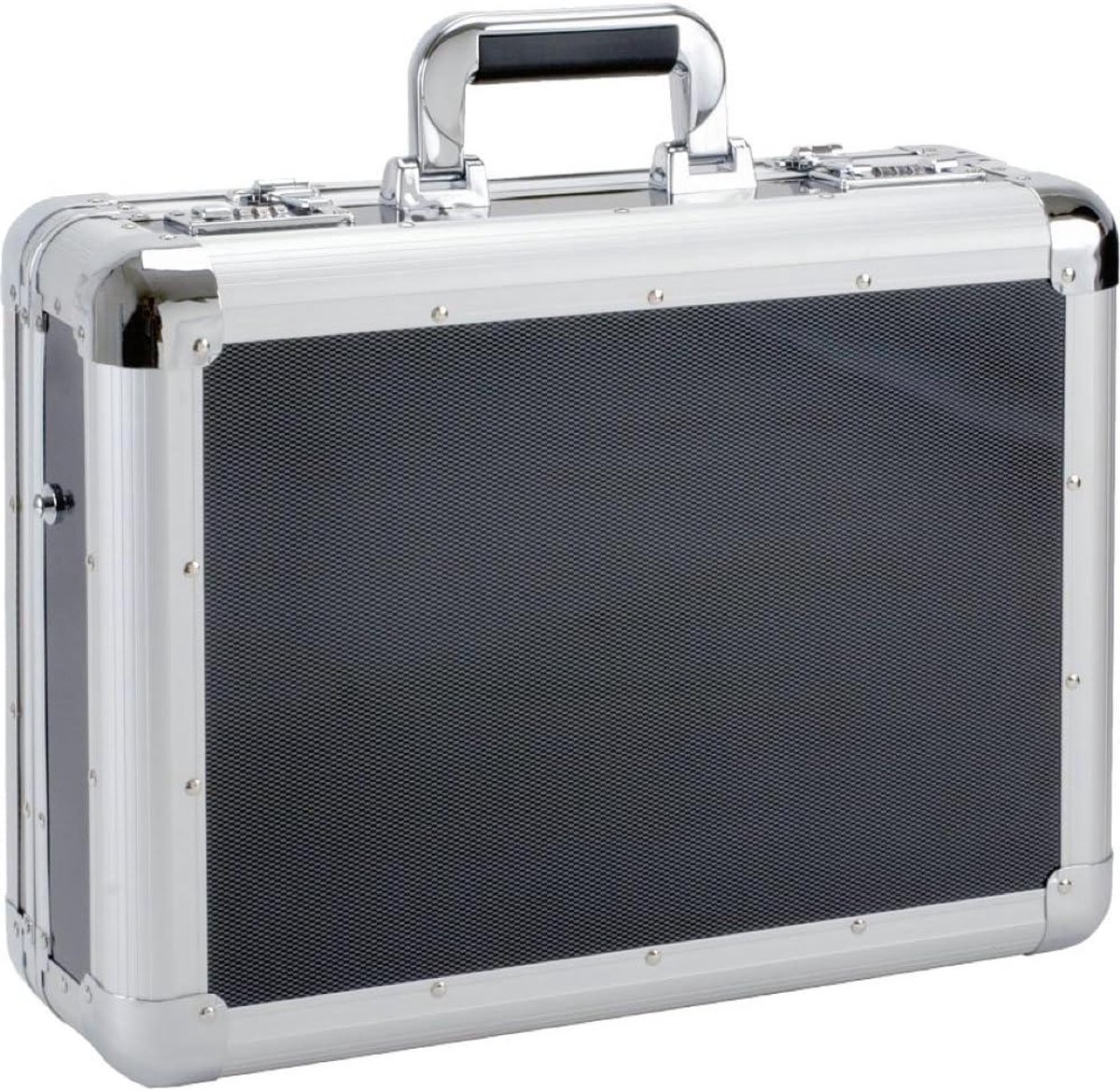 Documentenkoffer - Attache koffer - Zakelijk transport - Geïntegreerd cijferslot - 45.5 cm - Zilver carbon