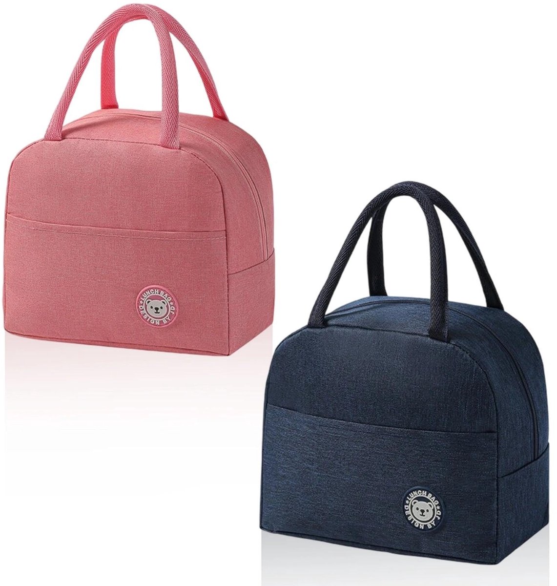 Dailygoods - Set van 2 Kleine Koeltassen voor Lunch en Snacks