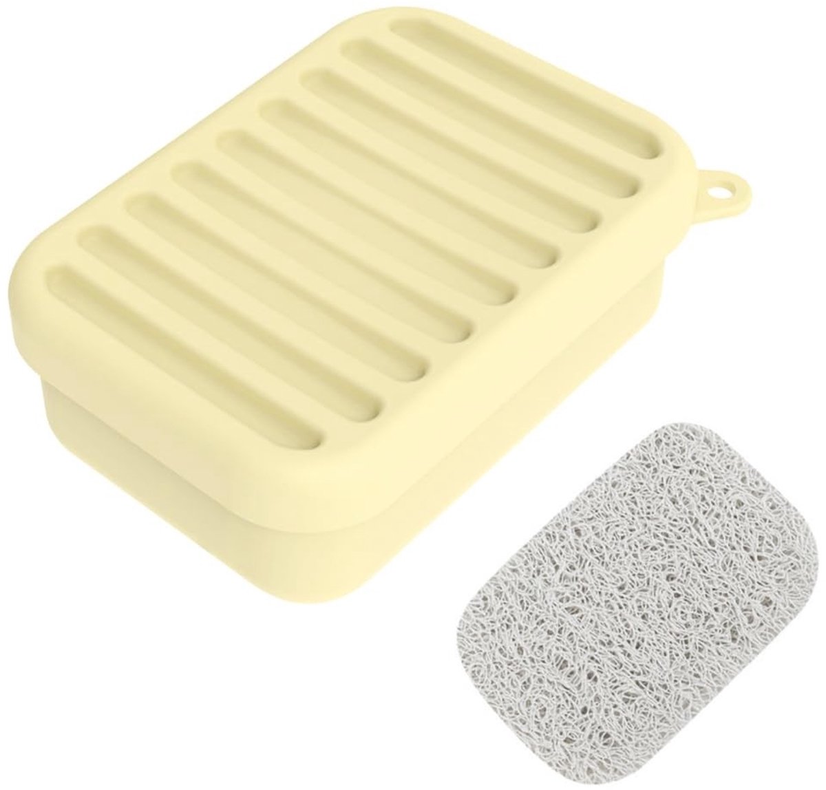 Dailygoods- Reiszeepkoffer Lekvrij - Draagbare Zeepdoos - Antislip - Siliconen - Afvoerkussen - Comfortabel Gebruik