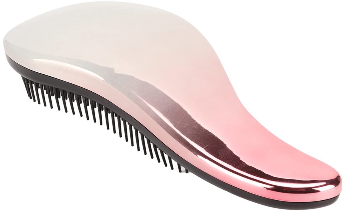 Dailygoods- Ontklitterborstel Antiklit - Haarborstel voor Krullend/Straight Haar - Geschikt voor Volwassenen/Kinderen - Pijnloze Kamervaring - Ergonomisch Ontwerp