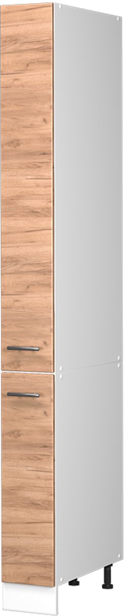 Vicco Apotheekkast Fame-Line, Goudkleurig Eiken/Wit, 20 cm, WB Eik