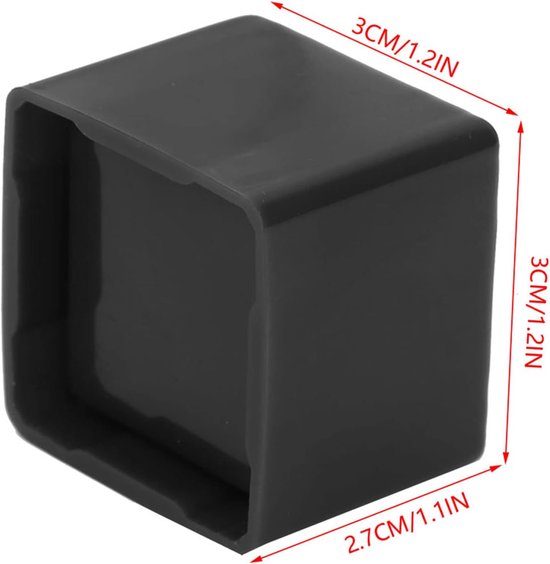 Biljartkrijt Houder - Krijt Case - Keu Onderhoud - Licht Draagbaar - 3x3x4cm - Zwart — afbeelding 4
