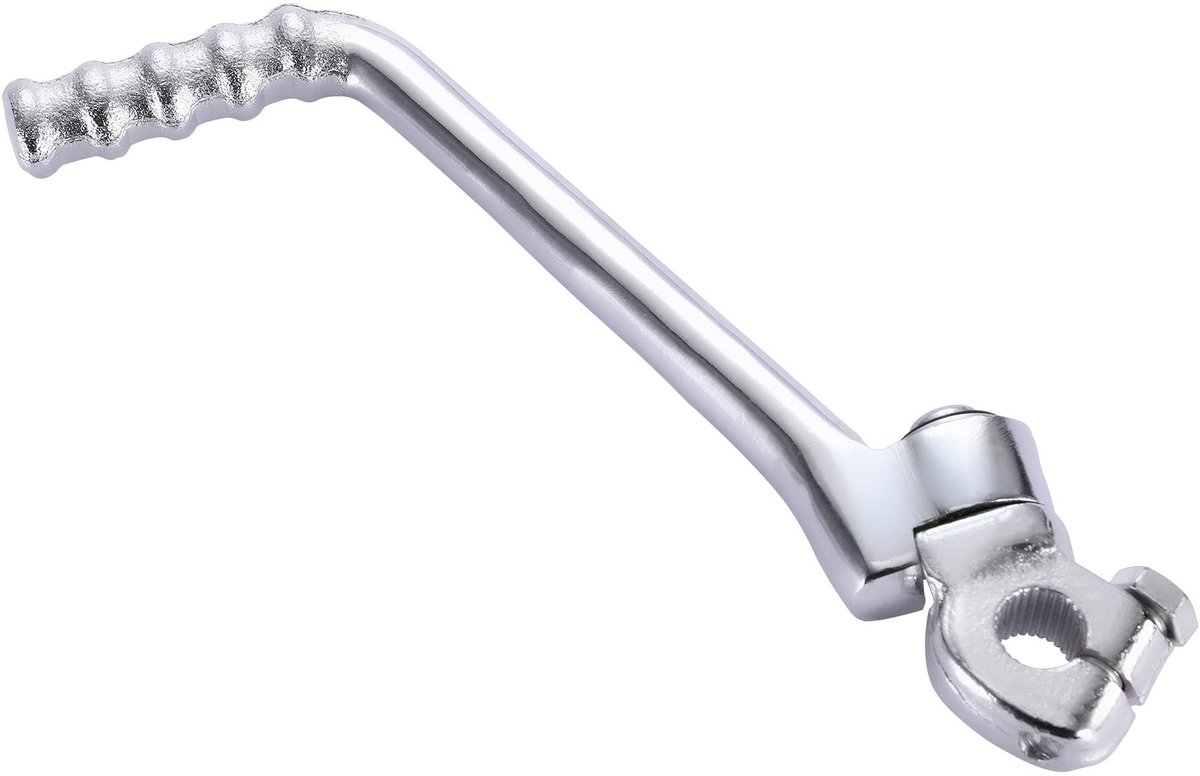 Dailygoods - Kickstart Lever Pedaal - Verstelbare Vervanging - Zilver - Roestvrij staal - Geschikt voor 50cc 70cc 90cc 110cc 125cc 150cc - Pit Bike Cr...