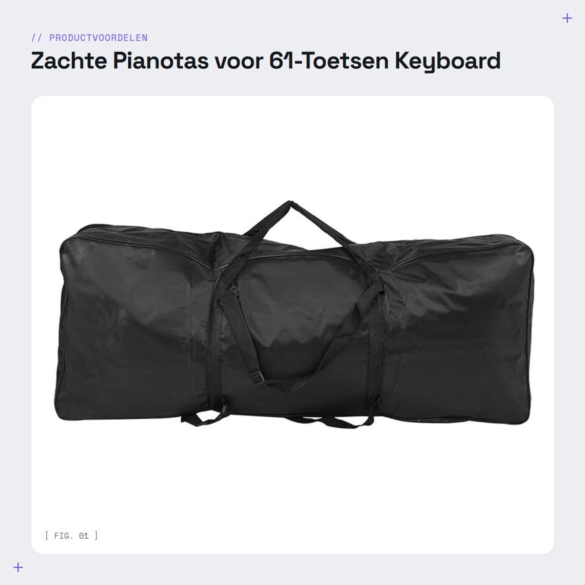 Dailygoods - Zachte Pianotas voor 61-Toetsen Keyboard