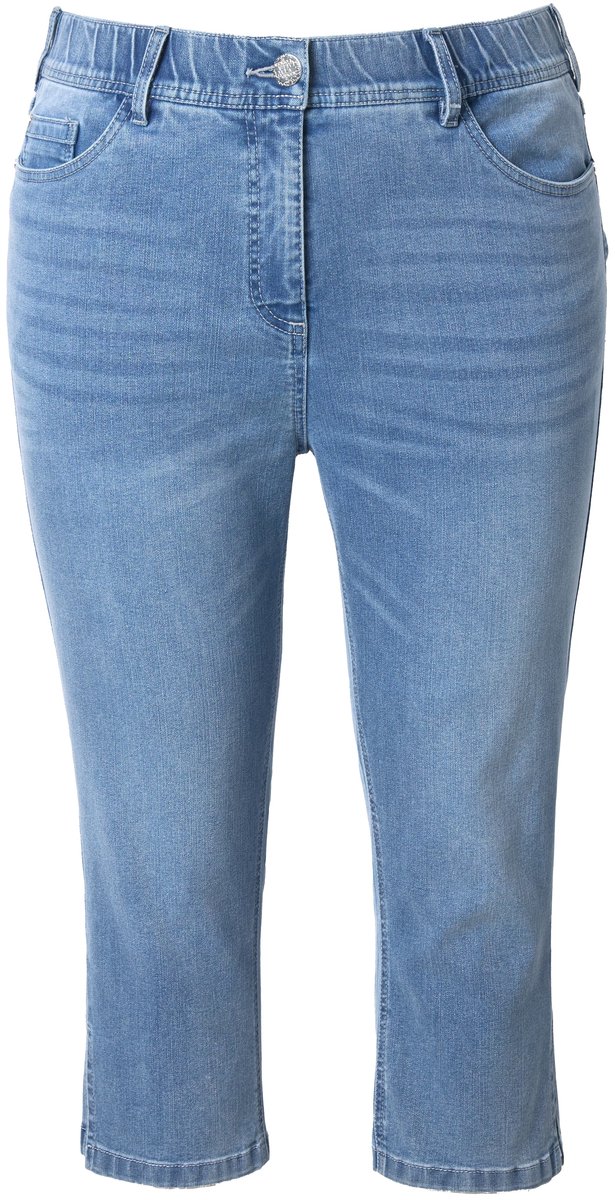 Ulla Popken - Dames - Denim - Licht blauw denim - Maat 56