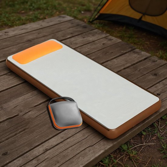 Zelfopblazende Slaapmat - Kampeer Matras - Outdoor Avontuur - Geïntegreerde Pomp - 200 x 60 cm - Enkele Kleur — afbeelding 2