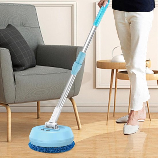 Elektrische Vegen - Draadloze Mop - Vloeren Schoonmaken - 180 Graden Rotatie - 138 cm - Wit — afbeelding 4