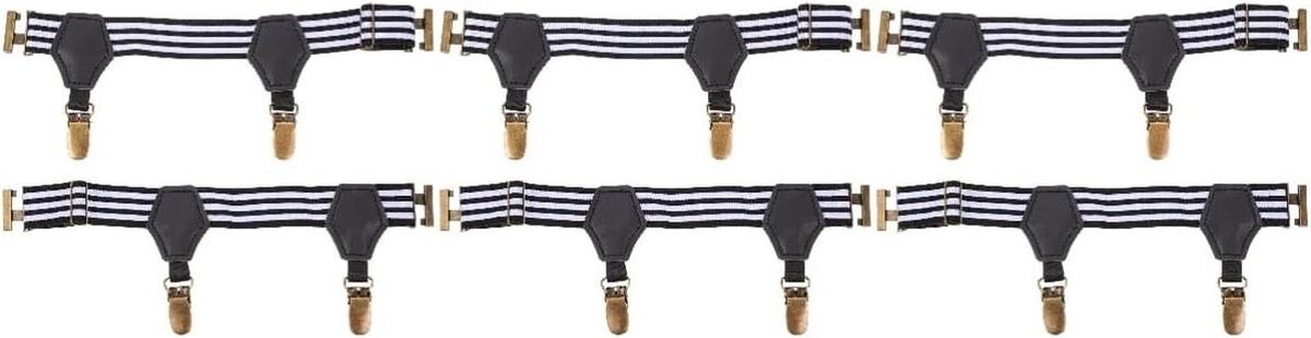 Kousenbanden - Beenbanden Jarretels - Outfit Versieren - Verstelbaar Met Clips - 30 cm - Zwart Wit