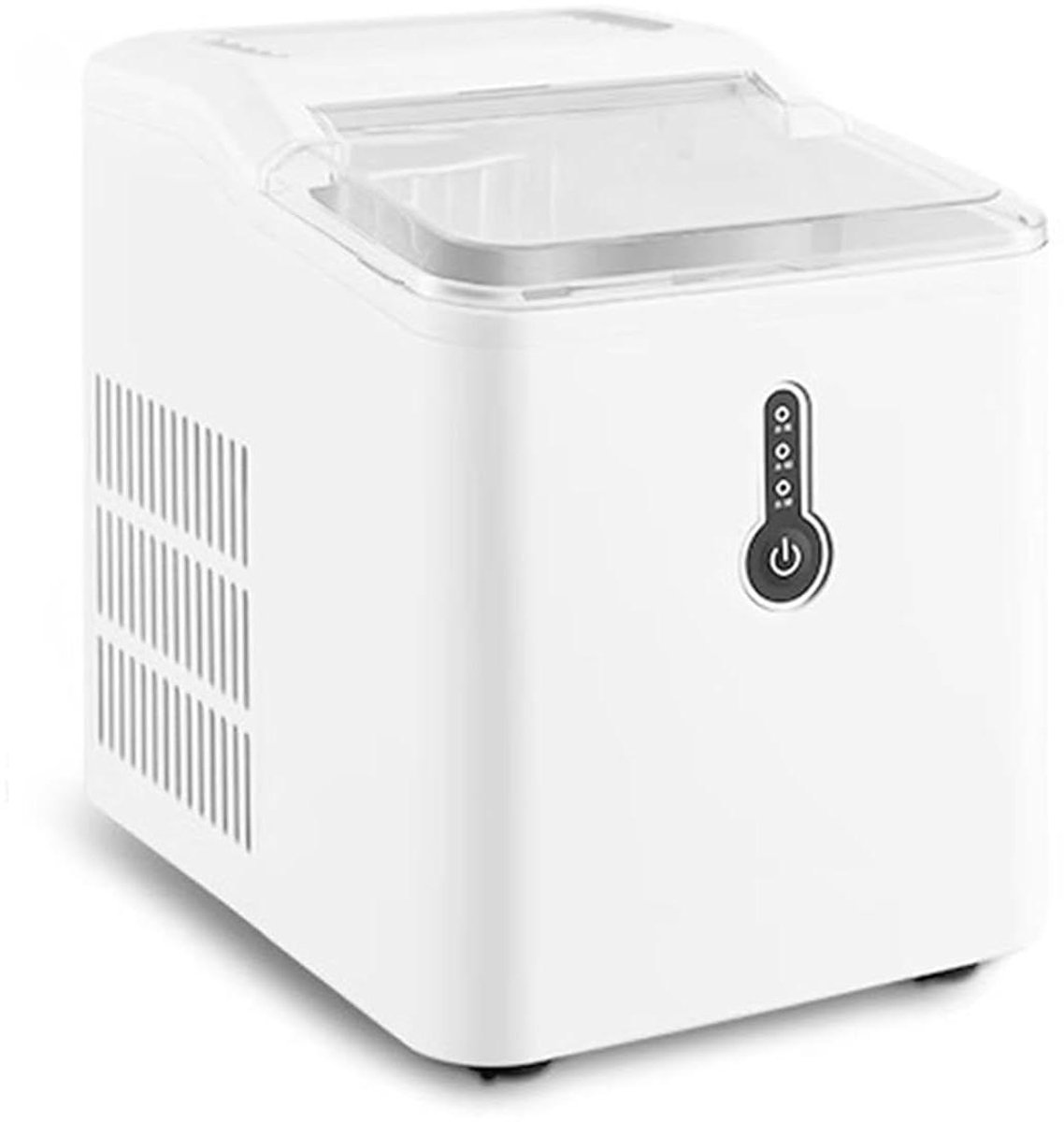Draagbare IJsmachine - Huishoudelijke IJsmaker - Snelle IJsblokjes Maken - Volautomatisch Compact Model - 1.00 Aantal - Zilver