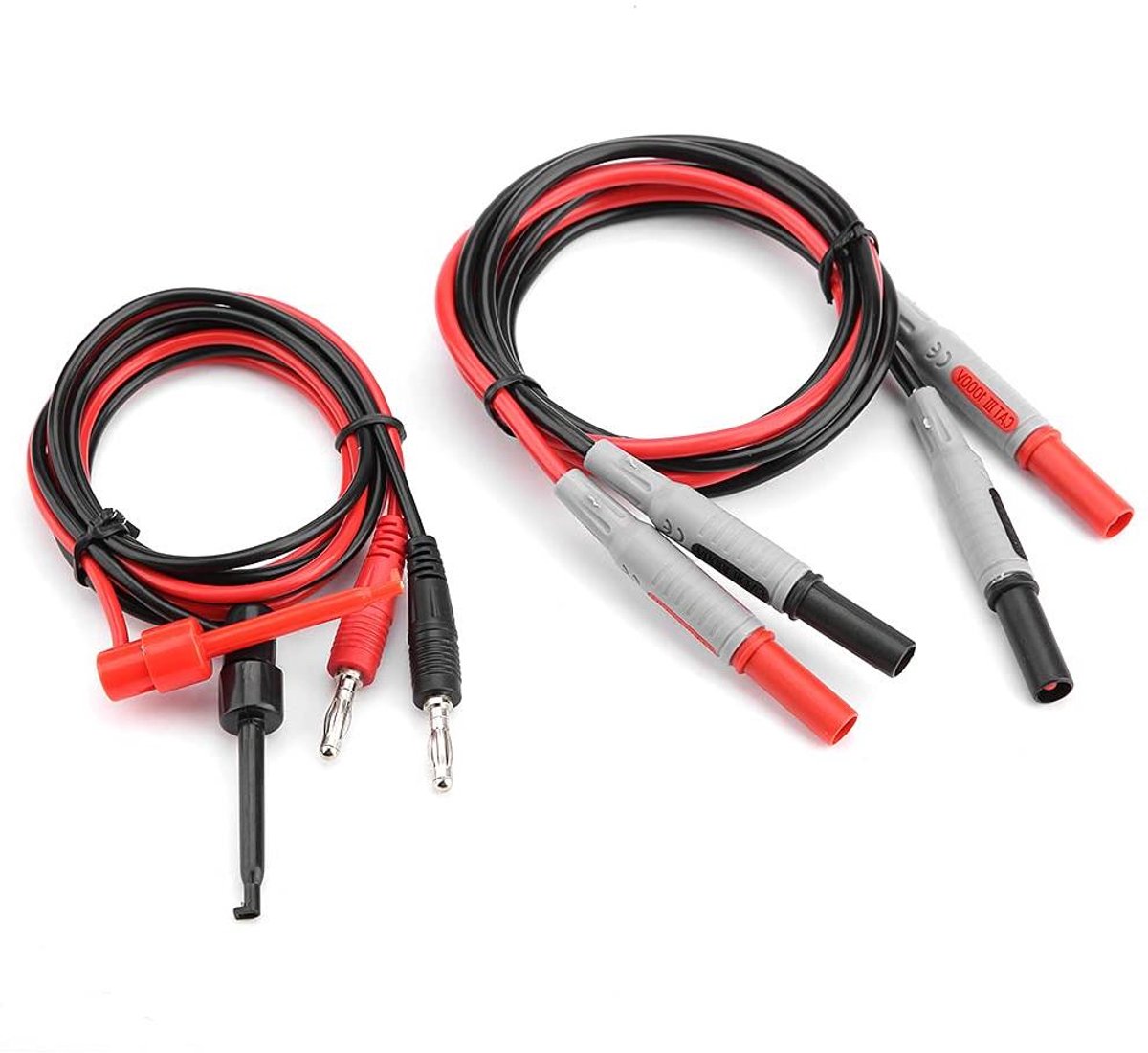 Testdraadset Multimeter - Testkabels - Elektronisch Onderhoud - 15-delige Set - Universeel - Multicolor