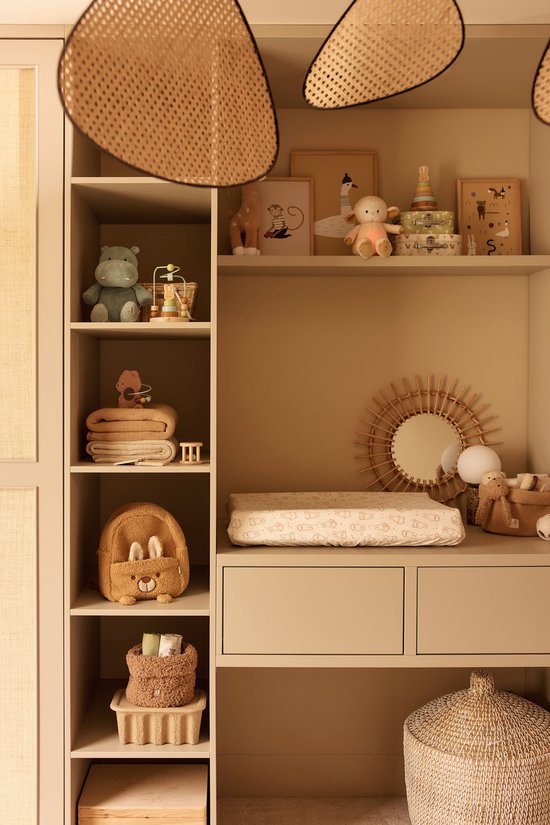 Jollein Wickelauflagenbezug Jersey 50x70cm Miffy Moments - Light Terra — afbeelding 5