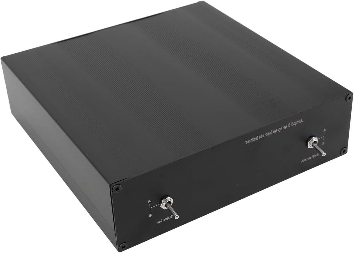 Luidspreker Selector - Versterker Switcher - Muziek Luisteren - Individuele Kanaalisolatie - 500W x 2 - Aluminium