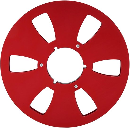 Lege Tape Spoel - Opwikkelspoel Reel - Audio Opnemen - 6-Gat Windbestendig - 10 Inch - Rood — afbeelding 5