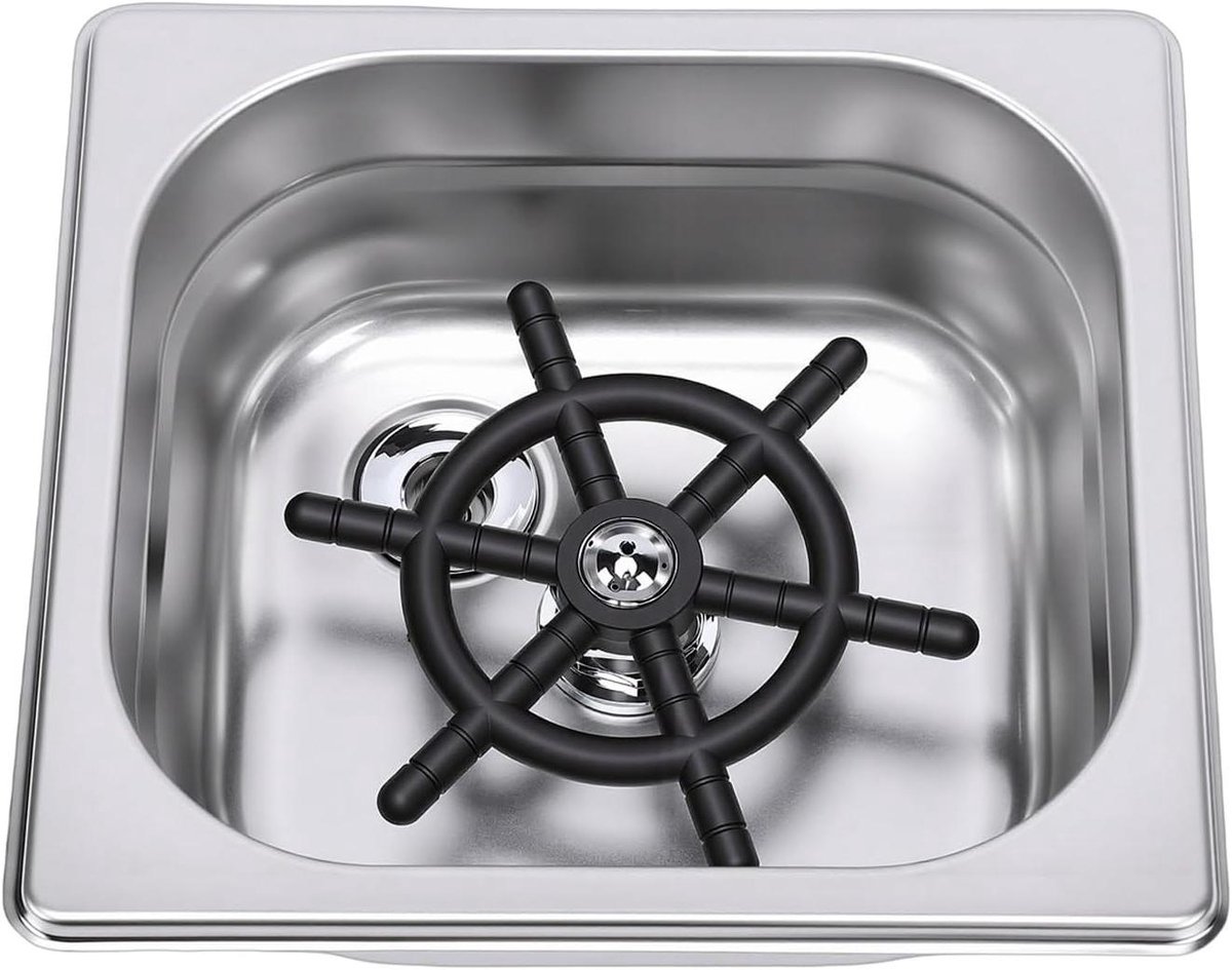 Automatische Kanreiniger - Glazenwasser Bekerspoeler - Keuken Schoonmaken - Hogedruk Spoelfunctie - 672 Gram - Zilver