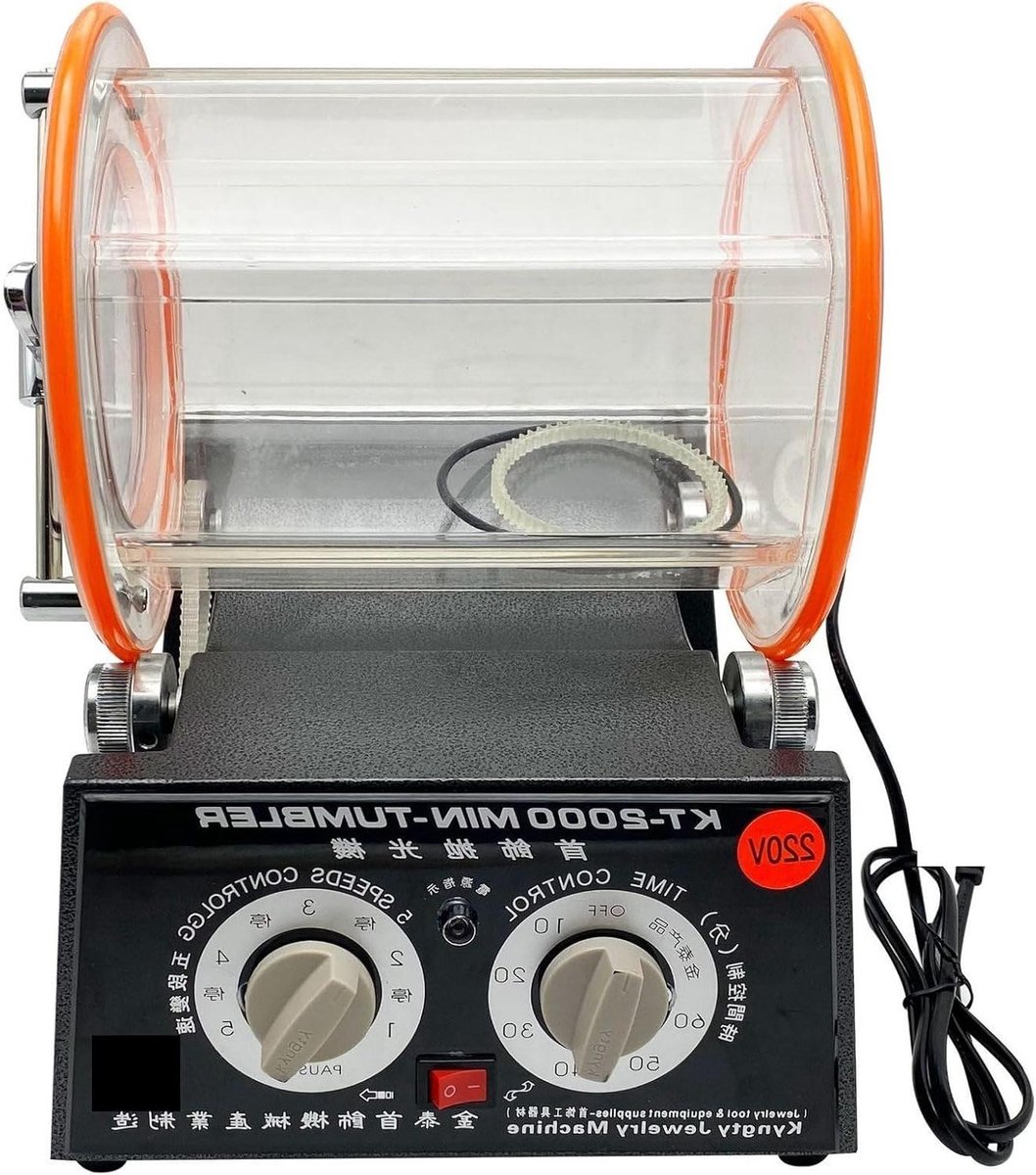 Polijstmachine Trommel - Rotary Polisher - Sieraden Afwerken - 5 Snelheden - 23 cm - One Color