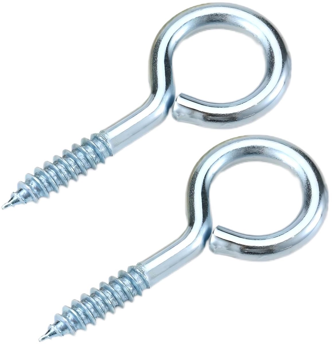 Dailygoods- Oogschroeven 20 Stuks - 16mm Schroefhaken - Plafondhaken - Ringschroef met Oogje - Roestbestendig - Voor Binnen/Buiten Gebruik - Ophanghaak