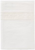 Cottonbaby - wieglaken - broderiekant - roomwit