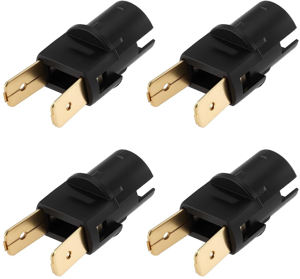 Dailygoods- Lampenhouder 12mm - Set van 4 - Geschikt voor Volkswagen - Voorzijde/achterzijde/zijkant verlichting - Eenvoudige installatie - OEM 85785051 161949111 - Lampfitting