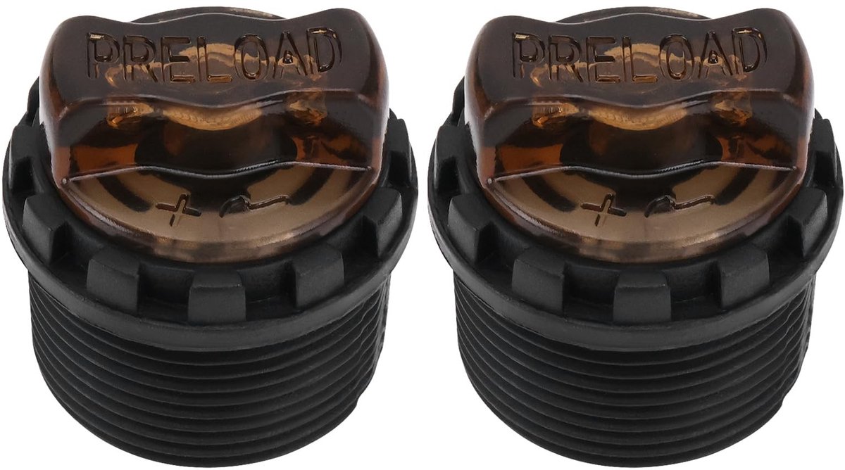 Dailygoods- Dempingsstangknop 2-delig - Verstelbaar - Kunststof - 30 mm - Draad 27,5 mm - Compatibel met XCR/XCM fiets - Fietsvork