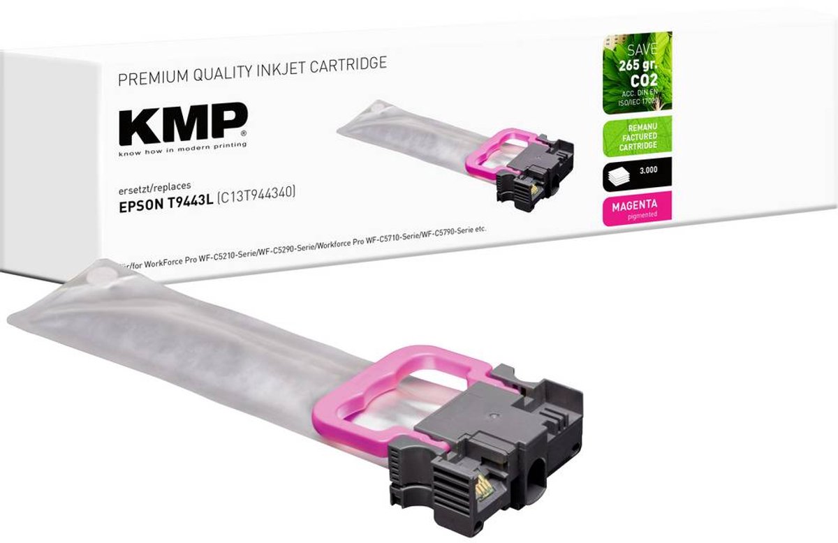 KMP Inktcartridge vervangt Epson T9443 L Compatibel Magenta 1645,4806 1645,4806