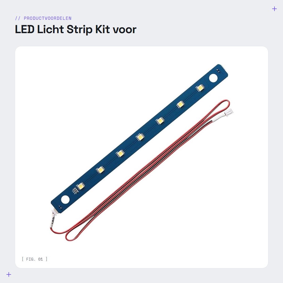 Dailygoods- LED Verlichting Hoge Helderheid - 3D-Printer Lichtstrip - Aansluitkabel 71,5 cm - Bevestigingsgaten 8,5 mm - Voor FlashForge Adventurer 5M Pro - Eenvoudige Installatie