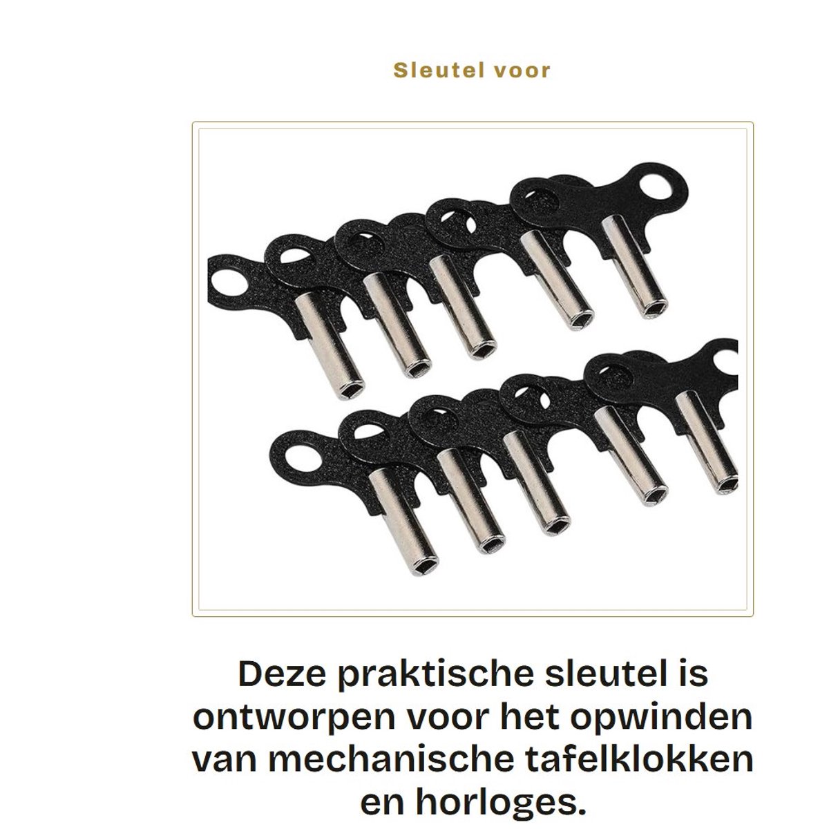 Dailygoods- Horlogesleutel Duurzaam Staal - Praktisch Gereedschap - Antislip Inzetstuk - Voor Mechanische Klokken - Professioneel Gebruik - Lange Levensduur - Klokopsleutel