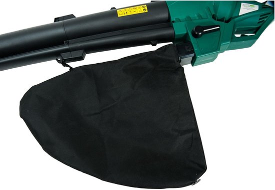 Bladblazer Stofzuiger Hakselaar - Tuin Mulcher Tuin Mulcher - Tuinonderhoud - 3-in-1 Functionaliteit - 35 liter opvangzak - Groen Zwart — afbeelding 4