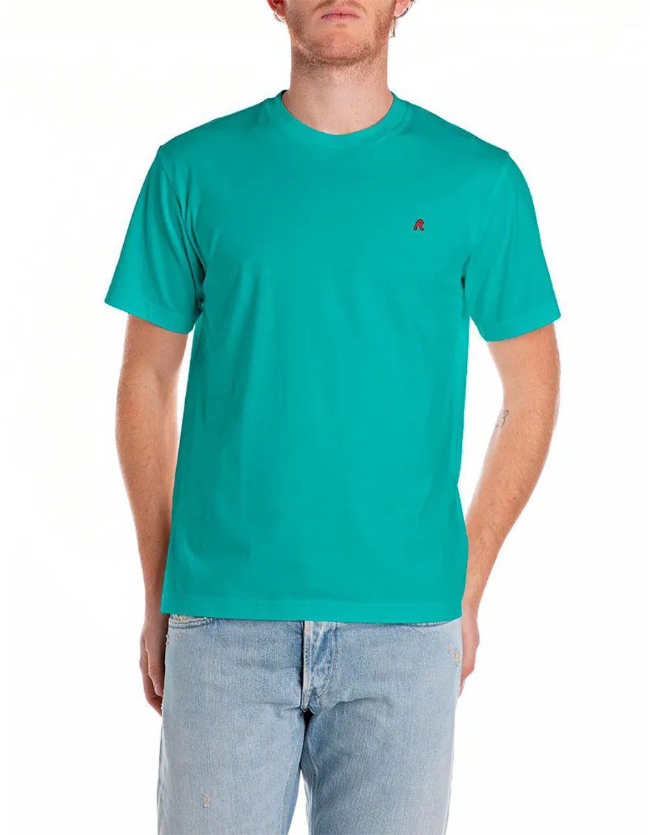 Replay M3015 .000.2660 T-shirt Met Korte Mouwen Groen,Blauw M Man